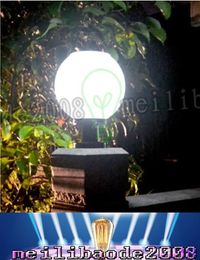 20CM Solar lights solar solar wall lamp headlamp spherical column outdoor LED garden lamp household fence lamp LLFA