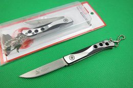 Drop shipping China Brand Wolf Small fold blade knife 440C 56HRC Satin finish blade Key knife EDC pocket folding knives