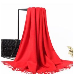 Women Men Scarf Unisex Female Male Best Quality Wool Cashmere Scarf Pashmina Tassels lady Wrap Shaw very warm New winter clearance hot sell