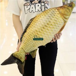 Dorimytrader 80cm X 25cm Big Plush Emulational Fish Toy Stuffed Soft Animal Fish Doll Pillow Nice Baby Gift Free Shipping DY61178