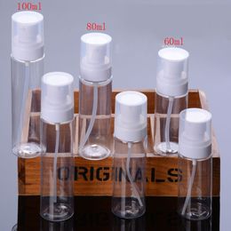 (30pcs)60ml/80ml/100ml clear empty pet plastic spray bottle 100cc high quality emulsion pump bottle Cosmetic packaging container