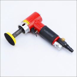 free shipping 1 inch 90 degree small pneumatic polisher straight centricity grinding machine air sanding tool long spindle straight model