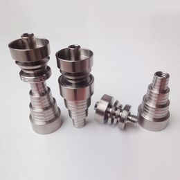 Smoke Titanium nail 6 In 1 Universal Domeless GR2 Nail Male Female 10mm 14mm 18mm Smoking Pipes smoke pipe Accessories