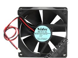 NIDEC D09T-12TS1 09 9225 12V 0.37A 9CM two wire wind chassis power supply fan