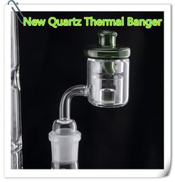 DHL Quartz Core Reactor Banger XL Thermal Banger Domeless Quartz Nail with 10mm 14mm 18mm Male Female Bucket for Glass Water bong