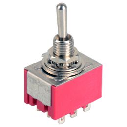New 9-Pin Mini Toggle Switch 3PDT 2 Position ON-ON 2A250V/5A125VAC MTS-302 B00276