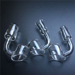 2mm thick quartz banger with 10mm 14mm 18mm male female 45 degree 90 degree quartz bangers bucket for glass water pipes oil rig