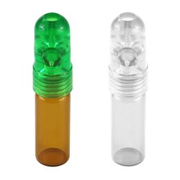 Formax420 2 Pack Clear Bottom Snuff Tube Snorter Box Free Shipping
