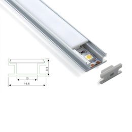 100 X 1M sets/lot H type aluminum profile led strip light and I shape flat alu channel for flooring or ground lights