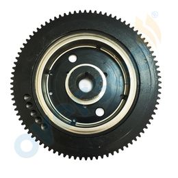 OVERSEE 66T-85550-00 Flywheel E40X Raptor ASSY Replaces Parts For Yamaha Parsun Outboard engine 40HP 2stroke