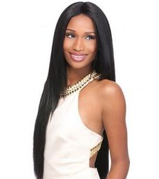 high quality long straight wig simulation human hair wigs for black women free shipping in stock