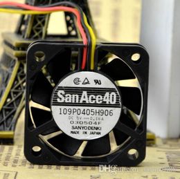 SANYO 40*40*10 4CM 5V 0.16A 109P0405H906 3 wire silent double ball fan