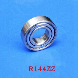 100pcs R144ZZ 3.175 x6.35 x2.78 shielded bearings inch 1/8 x 1/4 x 7/64 miniature ball bearing R144 3.175 * 6.35 * 2.78 mm