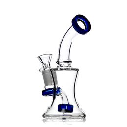 6.5 Inches Cheap Price Glass Bongs Oil Rigs With Free Glass Bowls 14mm Female Heady Beaker Dab Rigs Water Pipes