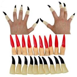 Halloween Day props vampire Zombie false Finger sets Ghost Witch Fingernails Halloween decoration free shipping WA1042