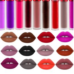 Wholesale-20 Colors Maquiagem Cosmetics Makeup Lip Gloss Long Lasting Waterproof Easy to Wear Liquid Matte Lipstick A0301