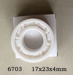 10pcs 6703 full Ceramic ball bearing 17x23x4 mm Zirconia ZrO2 bearings 17*23*4mm