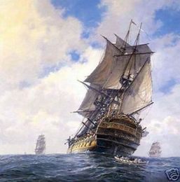 The Ship Handpainted Classic Art oil Painting On Canvas Museum Quality in Multi size chosen