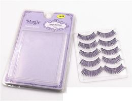 Natural Long Thick Eye Lashes with Package Box Party False Eyelashes Makeup Tools Accessories 28