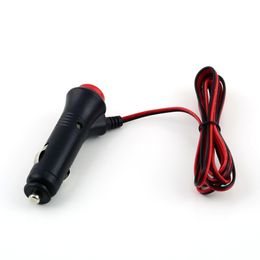 Car Universal Cigarette Lighter black 12V 24V Male Lighter Socket Plug Connector On Off Switch 1.5m Cable