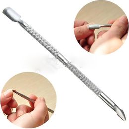 Stainless Steel Cuticle Nail Pusher Spoon Remover Manicure Pedicure Care Tool #R91