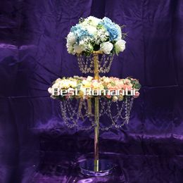 2 layer Sky Wheel Acrylic Crystal Wedding Centerpiece/Table Centerpiece/wedding Tall/Wedding Chandelier,Wedding Decor