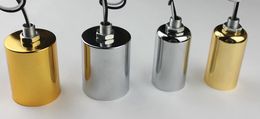 mix 4kinds e14 e27 socket Ceramic Base Halogen LED Lamp Bulb Light Holder chrome Case