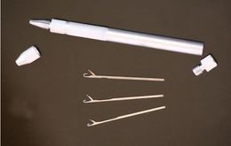 3 in one . 1pc x Micro Link Ring Beads Aluminium hair needle / Pulling Needle Hook Tool hair hook needle hair needles