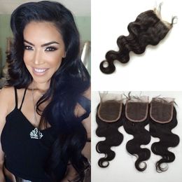 Brazilian Lace Closure,Free/3 Part Body Wave Lace Top Closure Brazilian Virgin Hair,4x4 brazialin Malaydian Closure