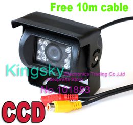 -Caméra de recul réversible CCD de voiture IR 18 capteur de stationnement 120 ° pour camion bus 12V / 24V