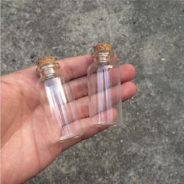 50pcs Mini Clear Cork Stopper Glass Bottles Vials Jars Containers mason jar Small Wishing Bottle with Cork For Wedding decoration S020C