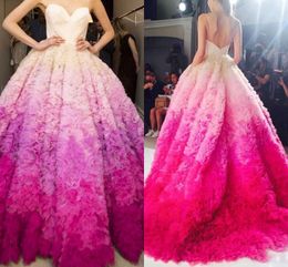 Variety Of Colors Ball Gown Prom Dresses 2017 Spaghetti Sweetheart Tulle Ruffles Evening Gowns Backless Sweetheart Pageant Party Dresses