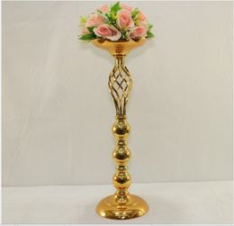 Wedding Table Centrepiece 30cm tall Gold Centrepiece flower vase Wedding decoration 10pcs/lot