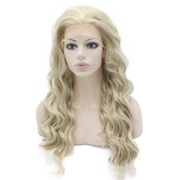 24" Grey Lace Front Wig Synthetic Heat Resistant Fashion Wig