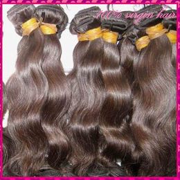 Raw Cambodian wavy single donor hair 3pcs natural brown Colour thick hair wholesale clearance promotion tangle free cuticle aligned