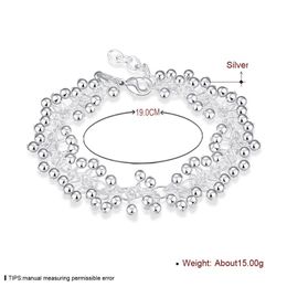 YHAMNI Luxury Real 925 Sterling Silver Jewellery Fashion Bracelets for Women Classic Charm Bracelet S925 Stamped H0172576