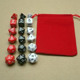 21pcs Multi Sided Polyhedral Dice Set RPG Game 3pcs * D4 D6 D8 D12 D20 D10(0-9 00-90) Dungeons & Dragons Daggerdale Dice #D16