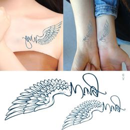 quality wing UK - New Arrival Fashion Great Quality Wing Pattern Waterproof Tattoo Stickers Designer Brand Hot Sale Free Shipping