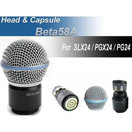 Safe Free shipping wireless microphone handheld MIC head capsule grill for PGX24 / SLX24 / Beta58a microphone best