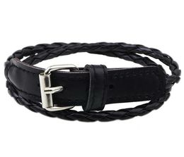 weave leather bracelet wristband fashion women men 2 layers rope buckle belt bracelets charm Jewellery girl boy party Christmas gift