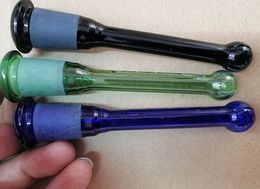 green blue and black down stem 18.8mm/14.4mm Diffused Downstem to your female joint water pipe or dab rig