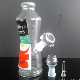 2016 cheapest glass bong enjoy minutes buds apple juice 14.4mm water pipe clear for choose free shipping