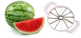 Watermelon Cutter Knife Cantaloupe Slicer Corer Splitters Stainless Steel Fruit Divider Kitchen Dining Bar Pratical Gadgets Tools