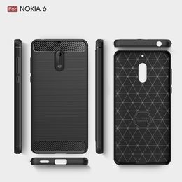 Carbon Fibre Cases For Nokia 6 Nokia 5 heavy duty shockproof Armour case for Nokia3 cover 2017 hot sale