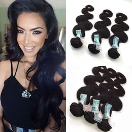 Interlovehair Quality Brazilian Virgin Hair 3pcs Unprocessed Virgin Brazilian Body Wave Human Hair Extensions Brazilian Hair Weave Bundles