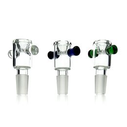 Double Ears Glass Bowl for Hookah - Fits 14mm Male Joint Bowls, Unique Smoking Accessory
