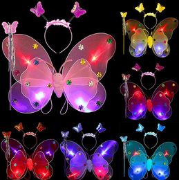 Children perform costumes, costumes, props, butterfly , elves angels, butterflies, wings Led Rave Toy