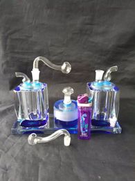 Classic Double Crystal Hookah   , Wholesale Glass Bongs Accessories, Glass Water Pipe Smoking, Free Shipping