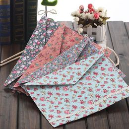 Cute Korean Style Little Flowers Fabric A4 File Folder Document Filing Bag School Office Supply Storage Bag ZA5066