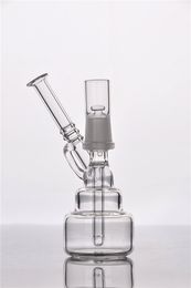 14 mm glass Nail Pure Oil Rigs Smoking Hookahs Bongs with nail Recycler Water Pipes Shisha Bong Perc Ice Splash